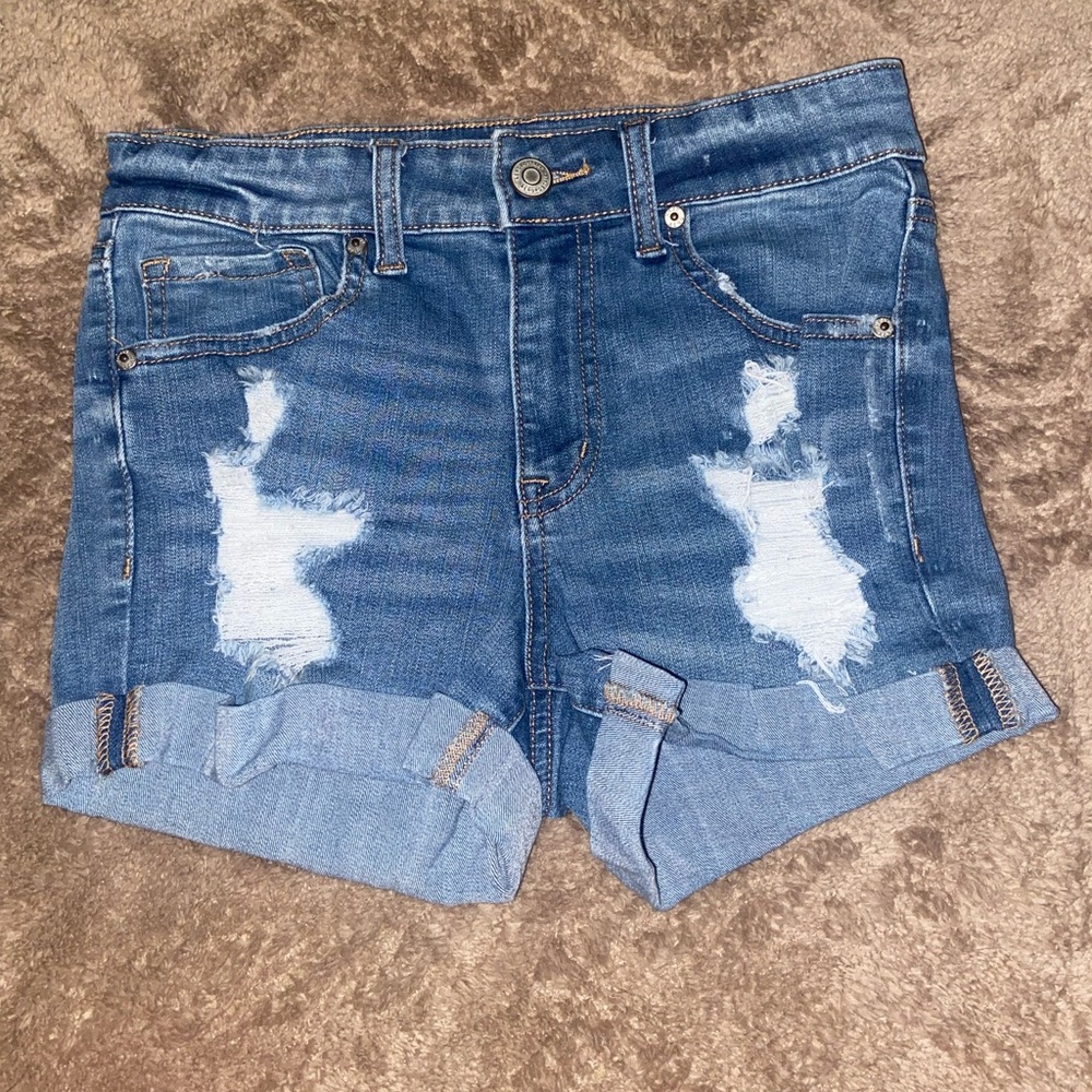 Aeropostale high rise jean shorts